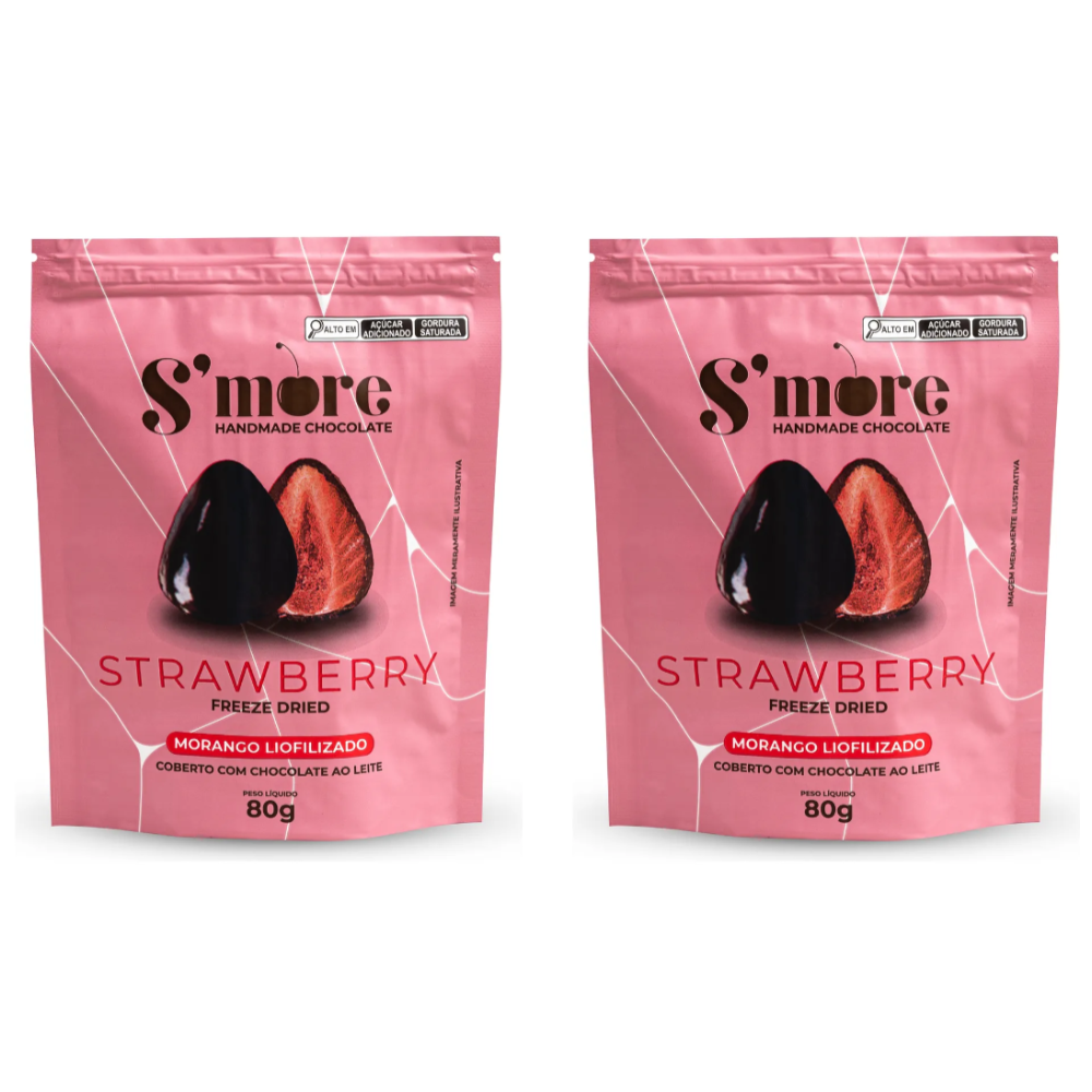 Kit 2 Chocolio Morango ao Leite