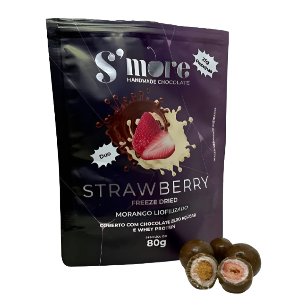 Chocolio Morango Com 25 De Proteína Sem Açúcar