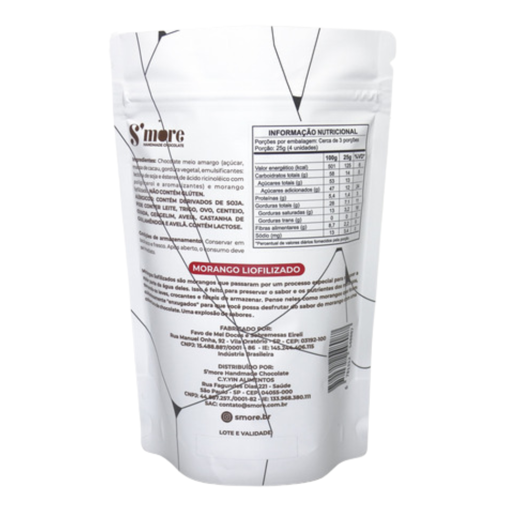 ChocoLio de Morango Meio Amargo